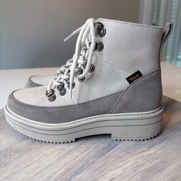 Teva Midform Patchwork Neutral Multi Women's Boots US Size 6.5 - Picture 3 of 11